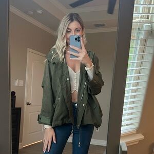 Olive Green Utility Jacket